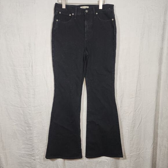 MADEWELL sz 29 Black The Perfect Vintage Flare Jean Sherborn Wash - Picture 1 of 9